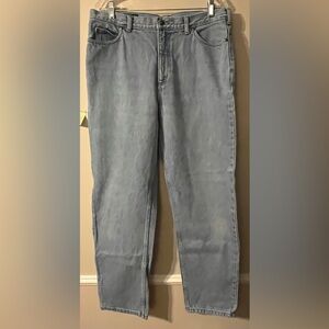 Vintage Y2K Lands End Mom Blue Jeans Size 16 Regular Light Wash